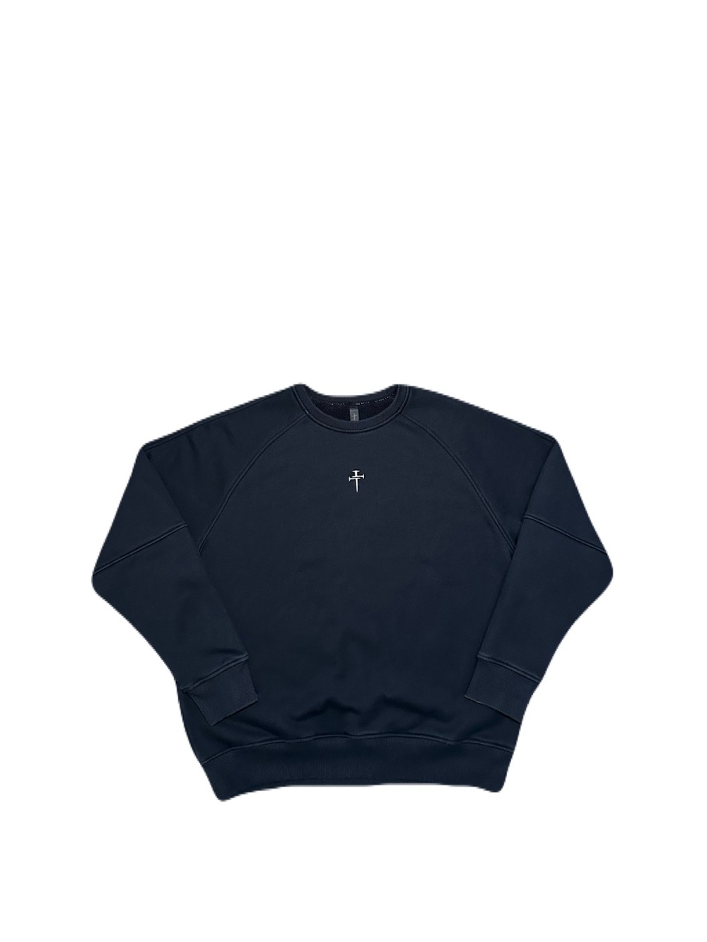 THREE NAILS Apparel Signature Pro Tech Crewneck Sweatshirt Black Size Medium